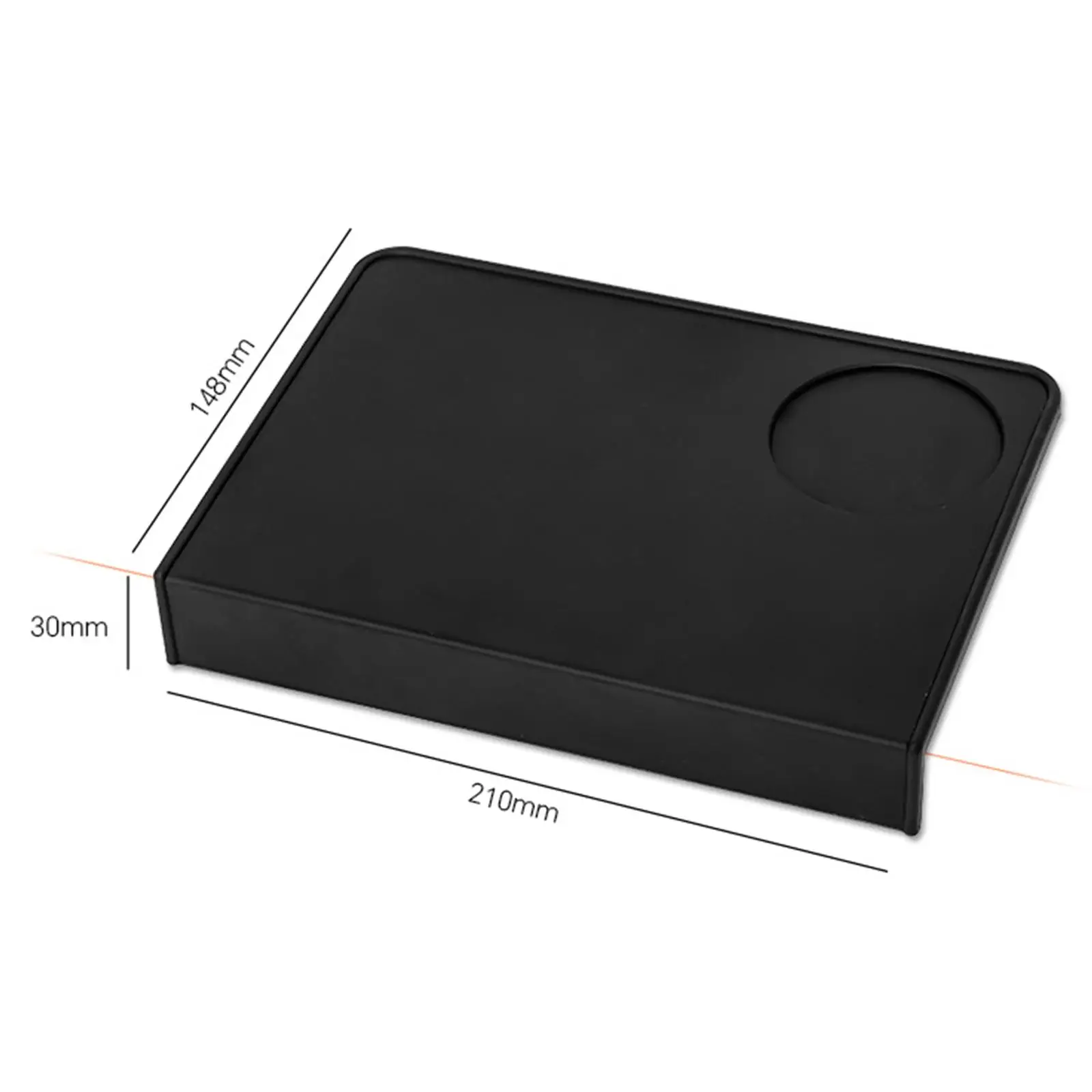 Matras silikon Anti selip untuk dapur, Tamper Espresso, alas silikon, alat dapur kantor, Anti selip, alat Barista