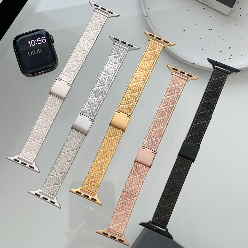 Ремешок из нержавеющей стали для Apple Watch Band 38 40 41 44 42 45 мм 49 мм, Премиум браслеты для iWatch Series 9 8 7 6 5 4 3 SE Ultra 2