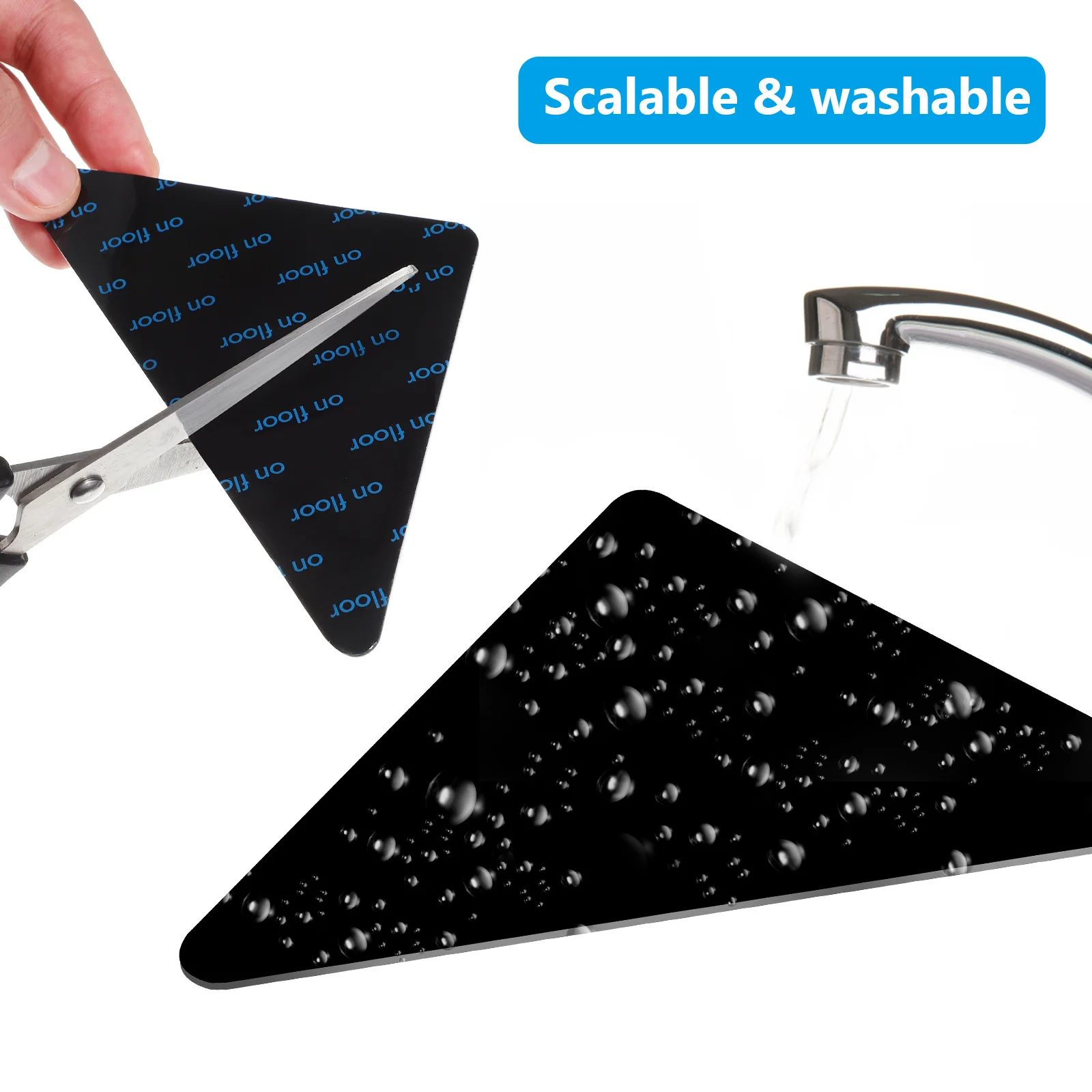 

12Pcs Non Slip Rug Pad Tape Dual Sided Adhesive Carpet Stickers for Hardwood Floors Tiles Easy to Clean Carpet Tape