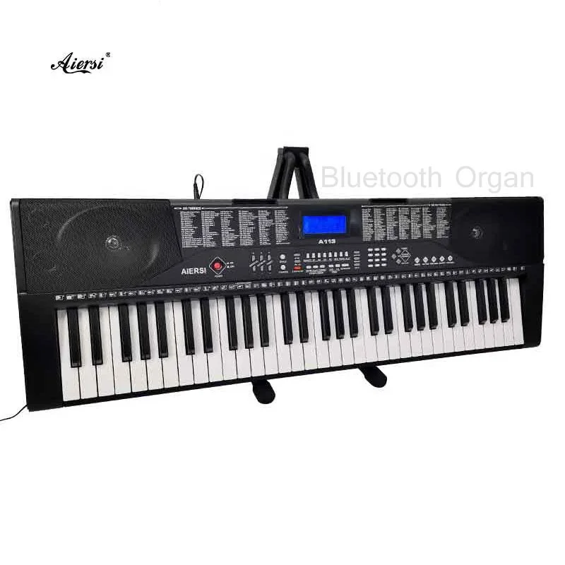 Wholesale Price Aiersi Electronic Keyboard Bluetooth Digital Organ 61 Keys Piano Keyboard Music Instruments