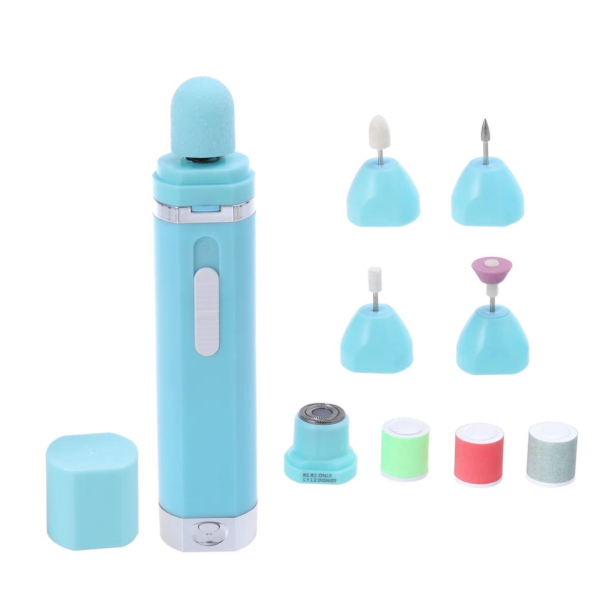 Kit polidor elétrico manicure pedicure moedor ferramentas para moldar unhas polimento remoção de calos arquivo de unhas elétrico