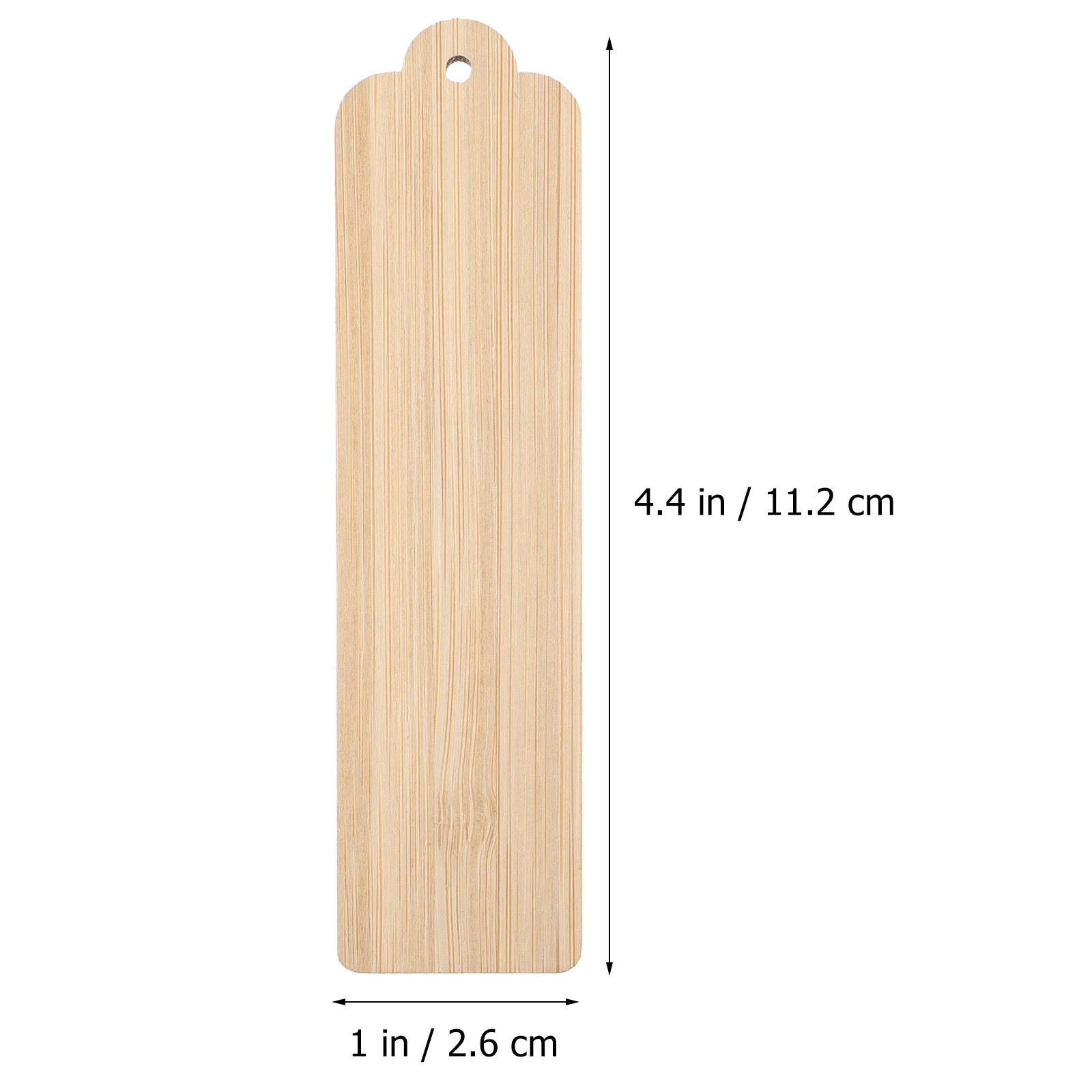 10pcs Wood Blank Retro Blank Bookmarks Tags Label Unfinished Wood Painting Board Material Craft Retro Bookmarks Label Diy