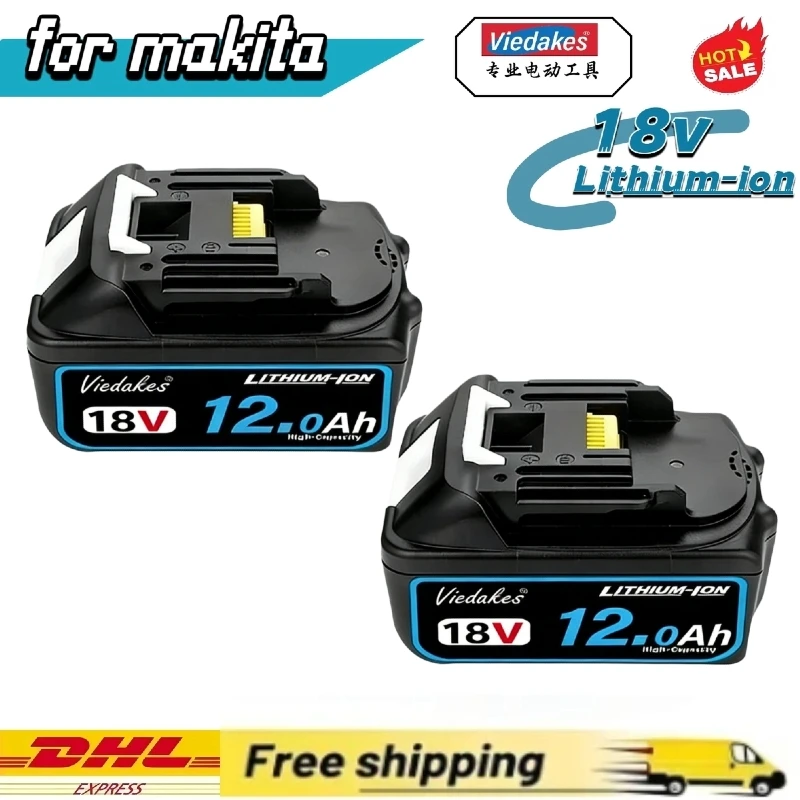

Original for Makita 18V Battery 12.0Ah, High Capacity Lithium-Ion Batterie Makita 18V, Compatible with 18V Makita Tools