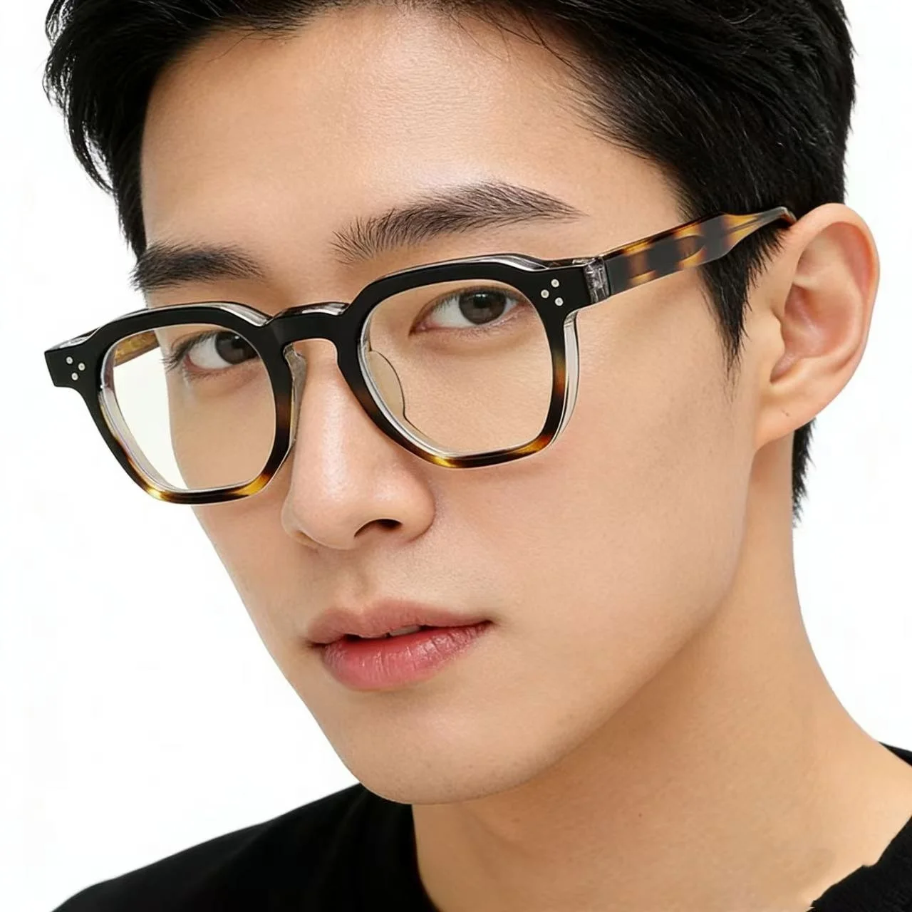 

Anti Blue Light Glasses Frame Men Retro Square Computer Gaming Eyeglasses TR90 Eyewear