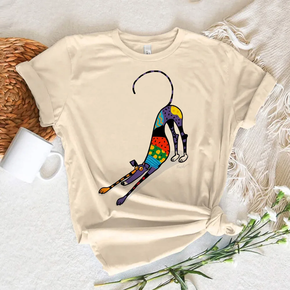 Greyhound t-shirts women anime graphic tee Tee female designer funny y2k clothes