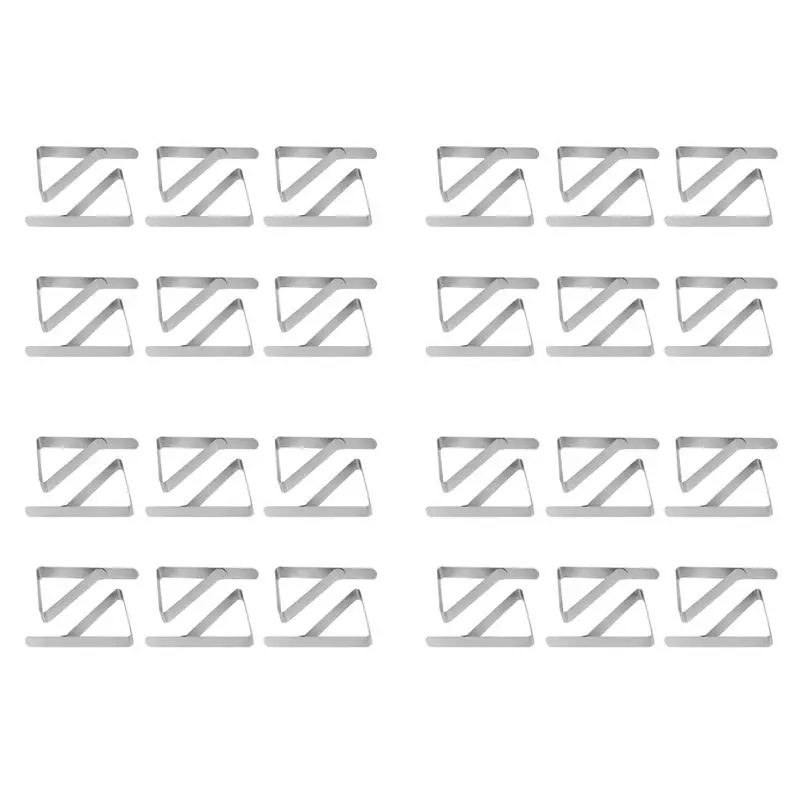 ABKJ-Tablecloth Clips,48 Pack Stainless Steel Table Cloth Holder Table Cover Clamps For Home/Marquees/Wedding/Party/Picnic