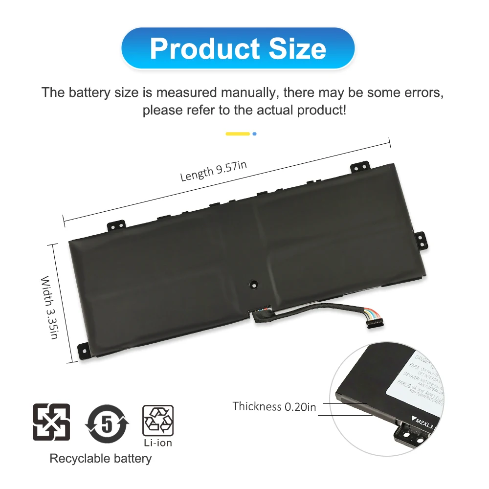 ETESBAY L18M4PE0 L18L4PE0 Laptop Batterij Voor Lenovo Yoga C740-14IML 81TC000JUS Serie 5B10W67185 5B10U40210 5B10W67296 5B10U4020