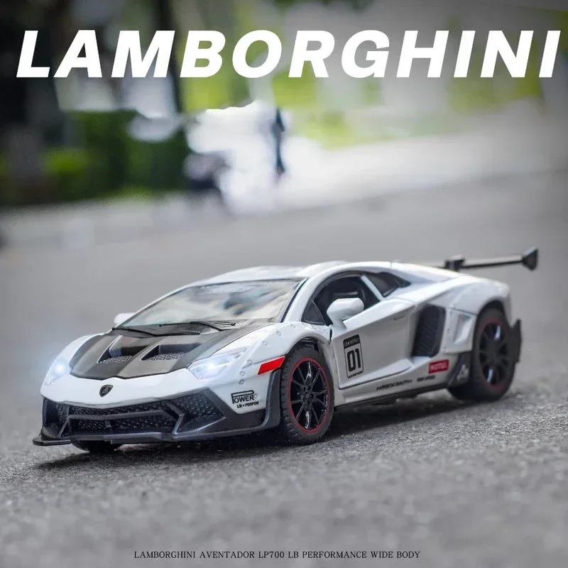 

New 1:32 Lamborghinis LP-700 Aventador Car Alloy Sports Model Diecast Super Racing Lifting Tail Hot Car Wheel For Children Gifts