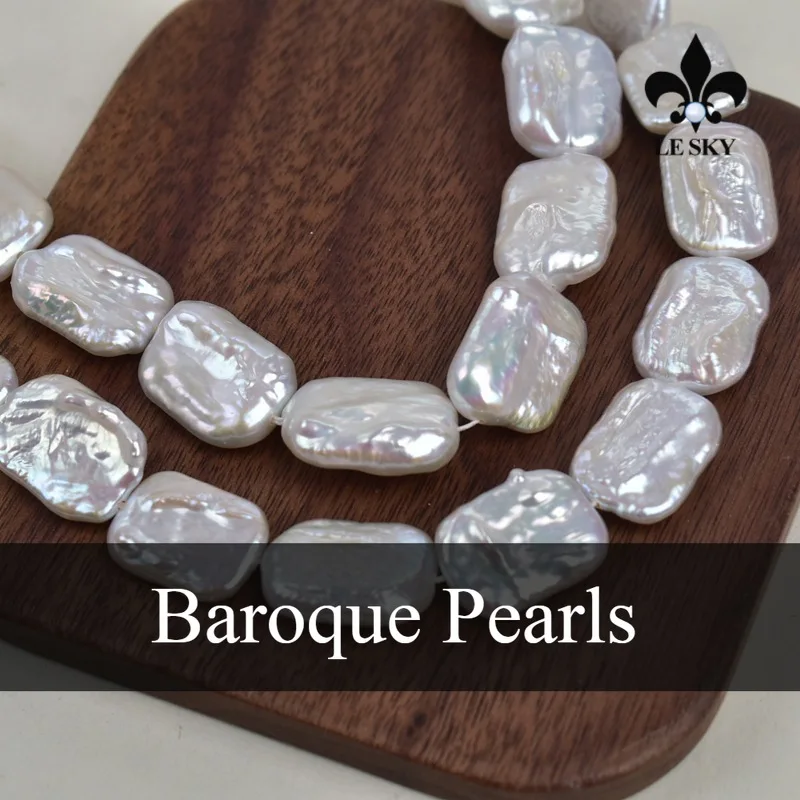 

12-18mm Natural Freshwater 100% Pearl Beads Square Shape Baroque Pearl Loose Beaded for Making DIY Necklace Bracelet Accessories
