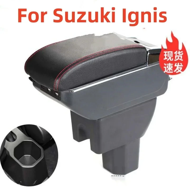 New luxury For Suzuki IGNIS Armrest Retrofit parts Interior details Storage Simple installation Car Armrest box Car Accessories