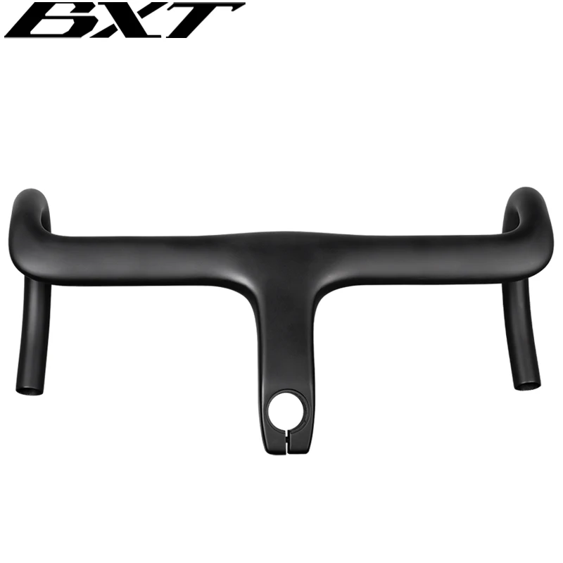 BXT Carbon Road Integrated Handlebar, 28.6mm, Handlebars for Road Racing Bicycles, Bicycle Parts