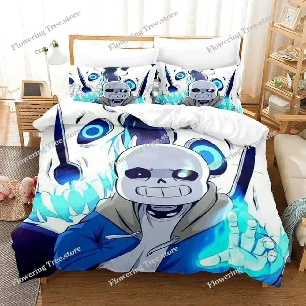 

3d Cartoons Undertale Sans Bedding Set Single Twin Full Queen King Size Bed Set Adult Kid Bedroom Duvet Cover Sets Home Textiles