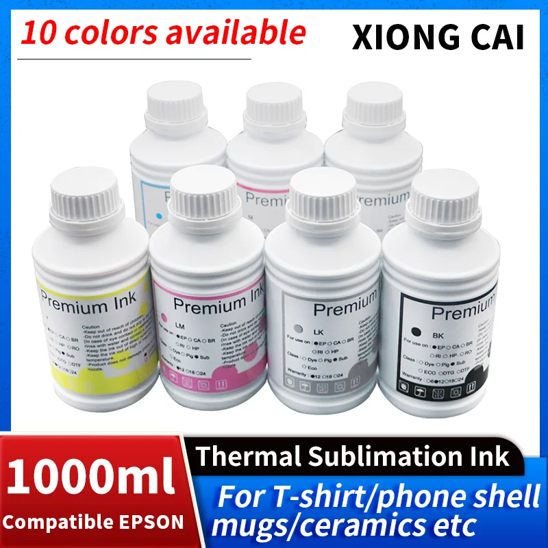 Sublimation ink For Epson , Fluorescent Sublimation , Thermal transfer ink For T-shirt  Phone shell  Mugs  Ceramics etc