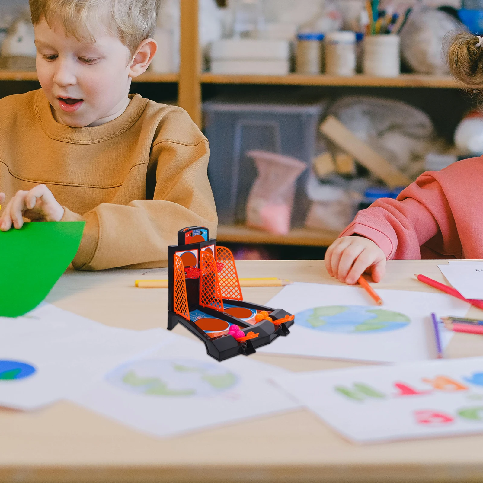 Ejeção de basquete gatilho brinquedo catapulta pai-filho criança educacional precoce