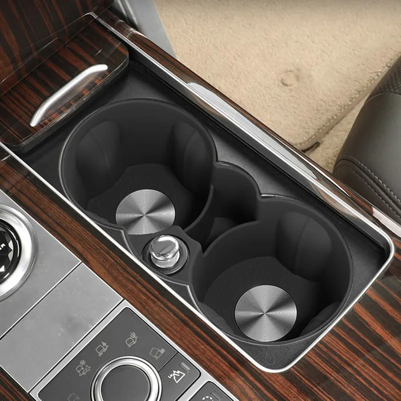 Silicone Car Central Control Water Cup Holder Coaster For Land Rover Range Rover Sport Executive Edition 2013-2026
