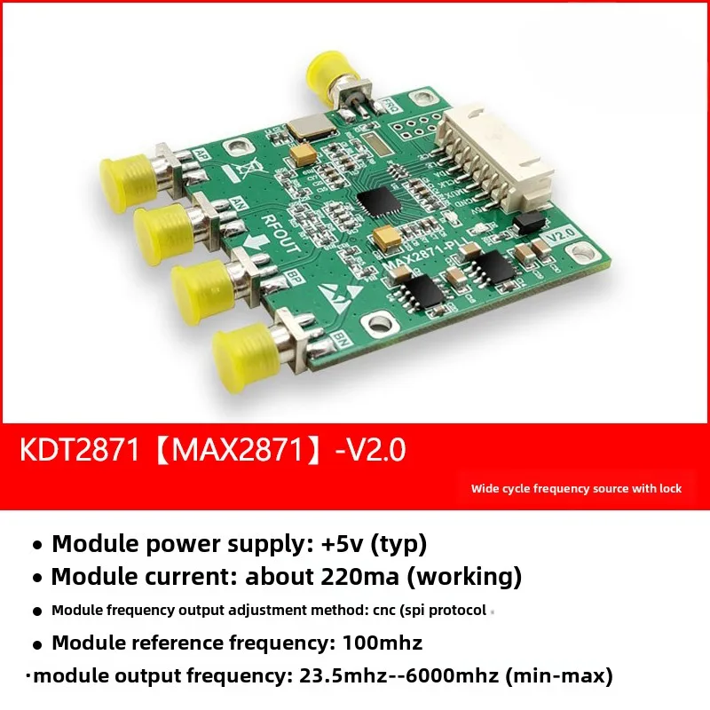 Signal Generator MAX2870/2871 PLL Module 6GHz Bandwidth, Frequency Source, High Flatness Power