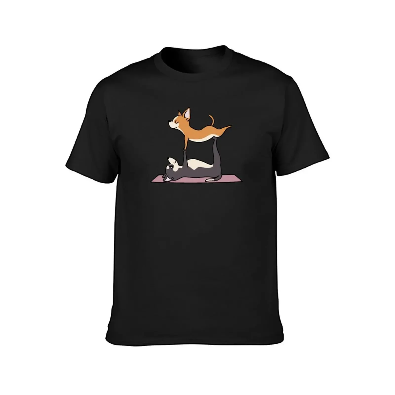 Acroyoga Chihuahua T-Shirt quick-drying plus size clothes graphic tee shirt oversizeds black t-shirts for men