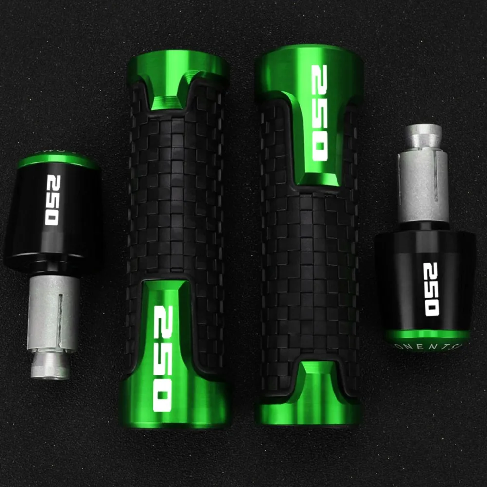 Motorcycle Handlebar Grip End Handle Bar Grips FOR KAWASAKI Ninja 250 300 400 650 2013-2017 2018 2019 2020 2021 2022 2023 2024