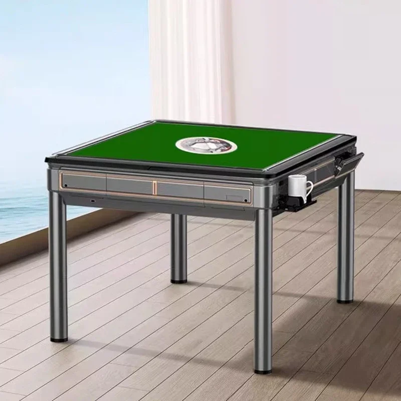 Modern Simple Mahjong Machine Nordic Automatic Shuffling Electric Mahjong Table 2-in-1 Dining Table Card Game Home Furniture