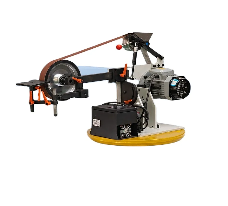 2.2 kw Multifunctional Belt Grinder Sander Vertical & Horizontal Knife Making Machine for Metal Polishing