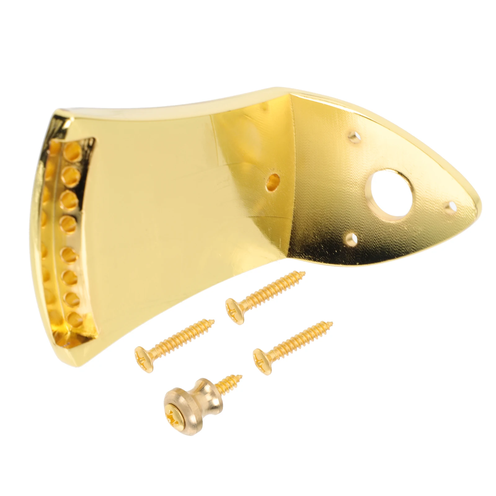 

M Bridge Tailpiece Zinc Alloy Golden Color 8 Strings Guitar Instrument Supplies Premium Parts Accessories