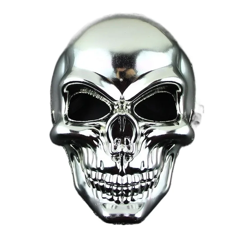 

Silvery Skull Mask Halloween Skull Head Cosplay Mask Anti-terrorism Skeleton Mask Gold Skull Masque Colored Skull Mask Kid Toy