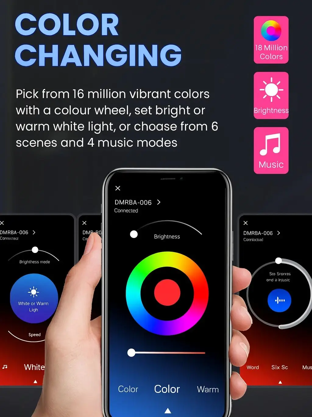 RGB LED Neon-Seilbeleuchtung, Steuerung per App/Fernbedienung, Flexibles LED-Seillicht, Mehrere Modi, RGB Neonlichter 30/20/15/10/