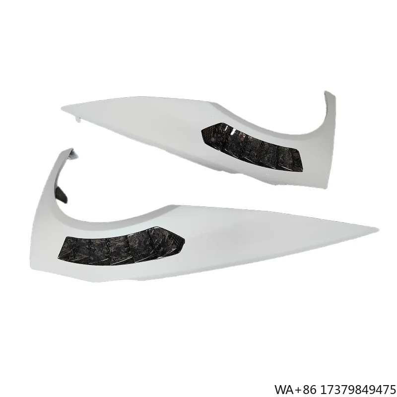 

Used for Lamborghini Huracan LP580 LP610 High-quality V-style Semi Carbon Fiber Forged Pattern air Outlet Mudguard Body Kit