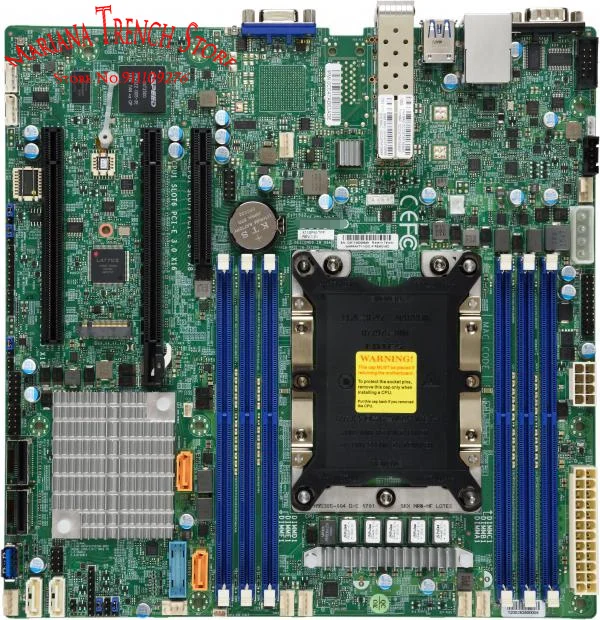 

X11SPM-TPF для материнской платы Supermicro MicroATX LGA-3647 Xeon, масштабируемые процессоры DDR4 M.2 10G SFP + SATA3 (6 Гбит/с) через C622