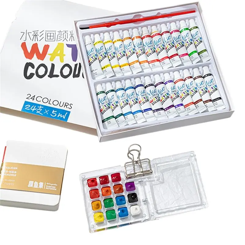 

Travel Ready Paint Palette Bundle, Mini Travel Paint Palette Acrylic, Travel Paint Palette Mini With Binder Clips-A50M