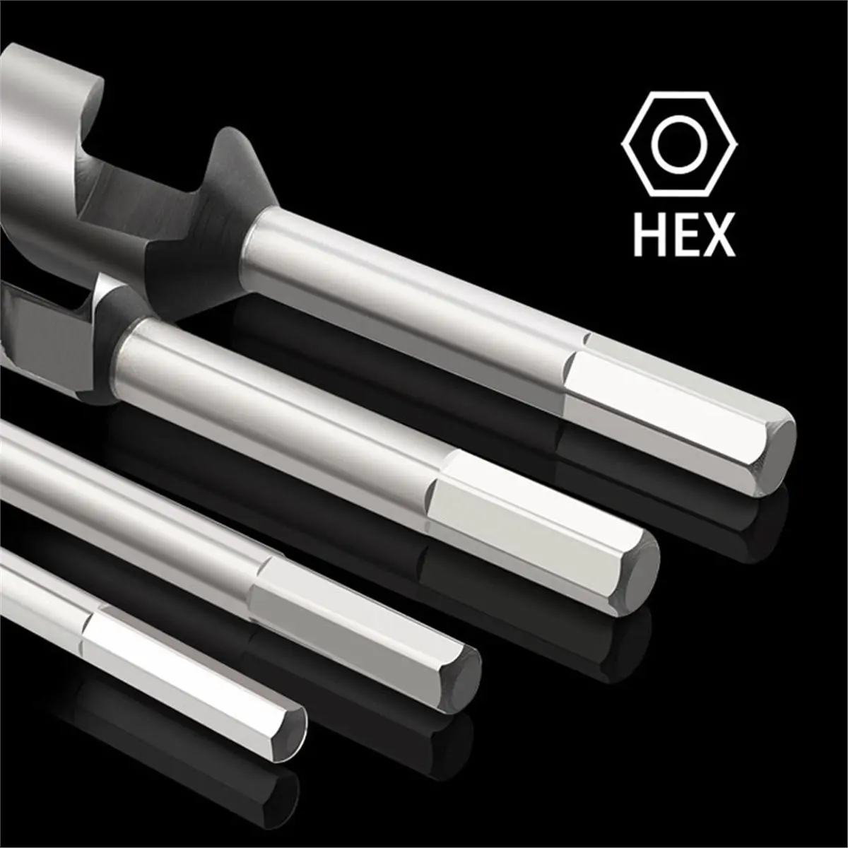 230/460mm Extra Long Wood Auger Drill Bit High Carbon Steel Hex Shank for Deep Wood Hole Drilling 12x230mm