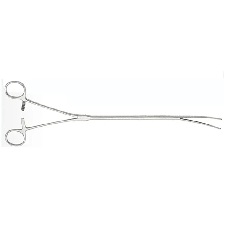 Fórceps hemostáticos de metal torácico reutilizables, instrumentos toracoscópicos de ángulo recto de 90 grados