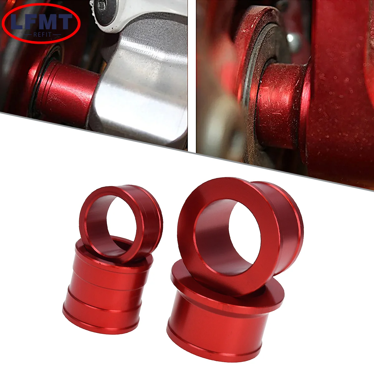 Motorcycle Front Rear Wheel Hub Spacer Fork Bushing For Honda CR CRF150R 250R 450X 450R 450RX 2004 2005 2006 2007-2020 Dirt bike