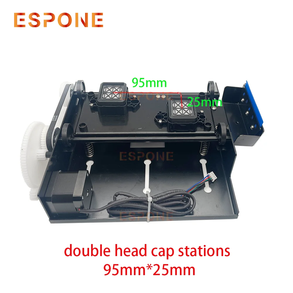 

ESPONE Double Head Capping Station for XP600/DX5/DX7/4720/I3200 Printer Head Pump Assembly Single Motor Ink Stack Cleaning Unit