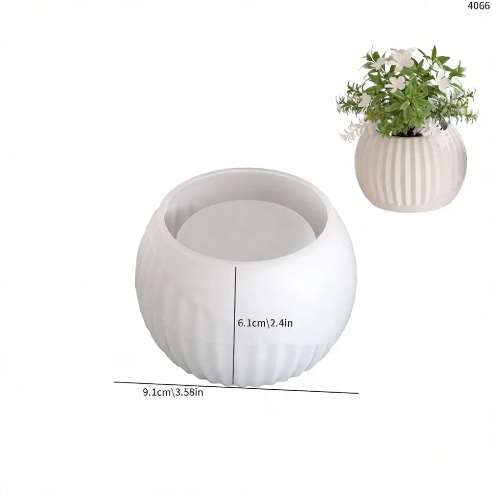 Silicone Mold Vertical Pattern For Plant Pot Candle Cup DIY Aromatherapy Craft Tool Modern Minimalist Home Decor Casting