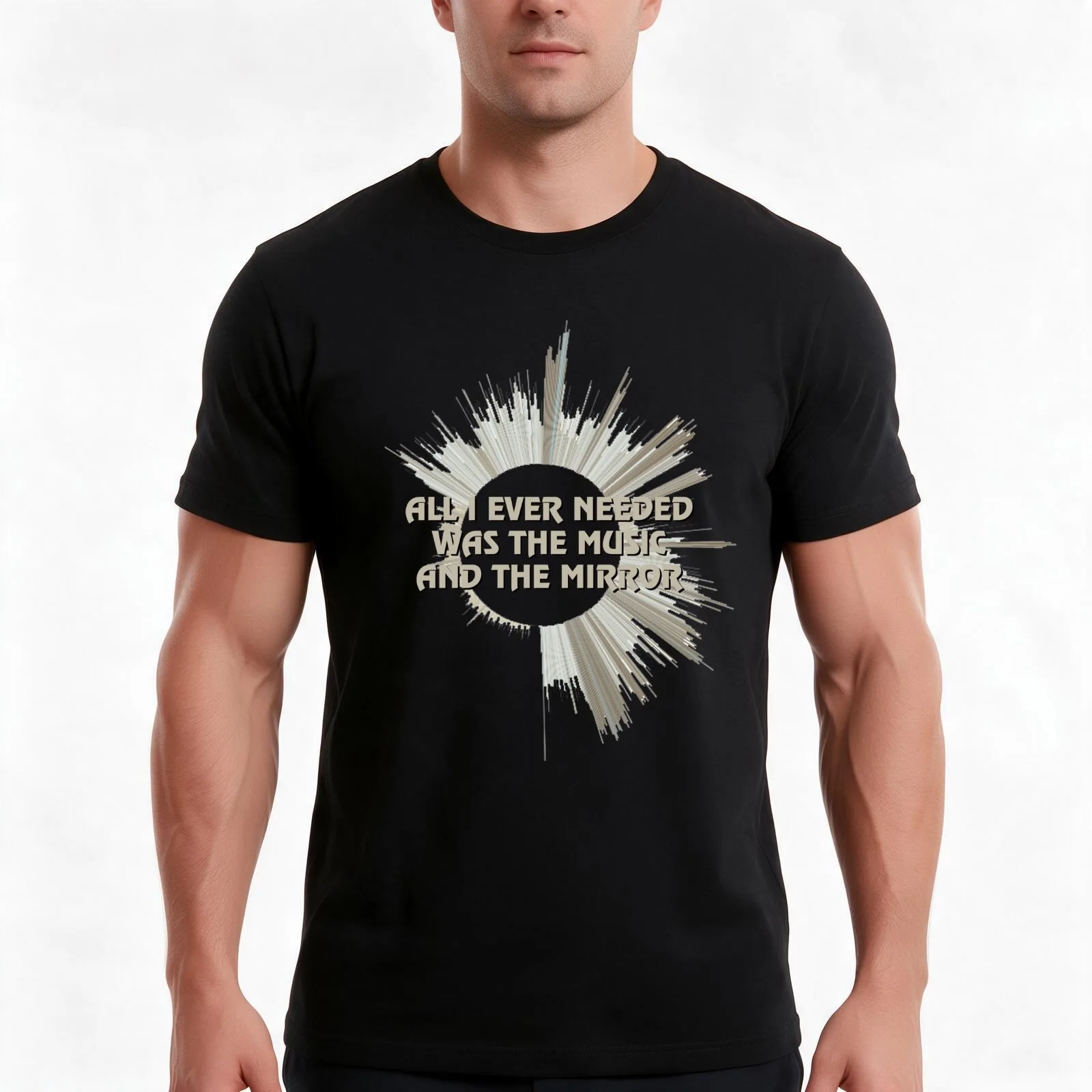 A Chorus Line The Music And The Mirror soundwave T-Shirt, Summer Casual Cotton Tee, Oversized Streetwear Tops, Unisex Men Women