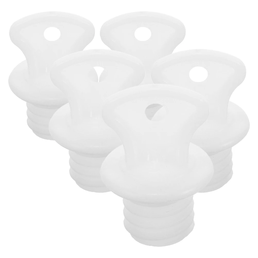 

5pcs Hot Water Bag Cover Rubber Sealing Plugs Leak Proof Replacement Stopper White Color for Massage Tools Accessories