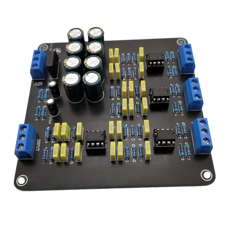 A25P 3X NE5532 Speaker Crossover Filter Dual-Channel 2.0 Stereo High/Mid/Bass 3-Way DIY Speaker Amplifier Divider
