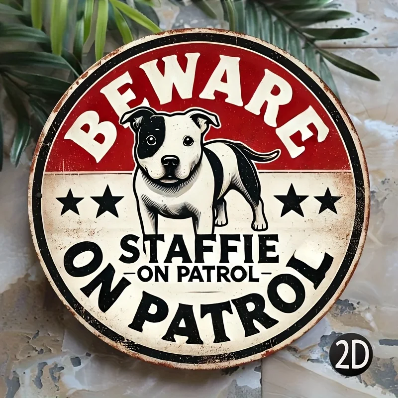 1pc Retro Staffordshire Bull Terrier 