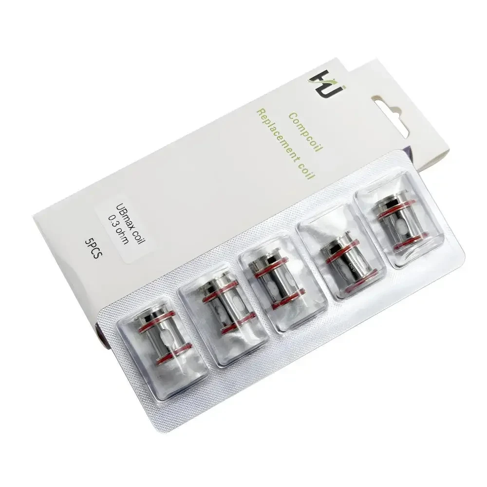 5 unids/pack UB Max bobina 0.15ohm 80-120W 0.2ohm 60-80W 0.3ohm 40-60W para UB Max Pod Tank CENTAURUS Q200 M200 MOD Kit