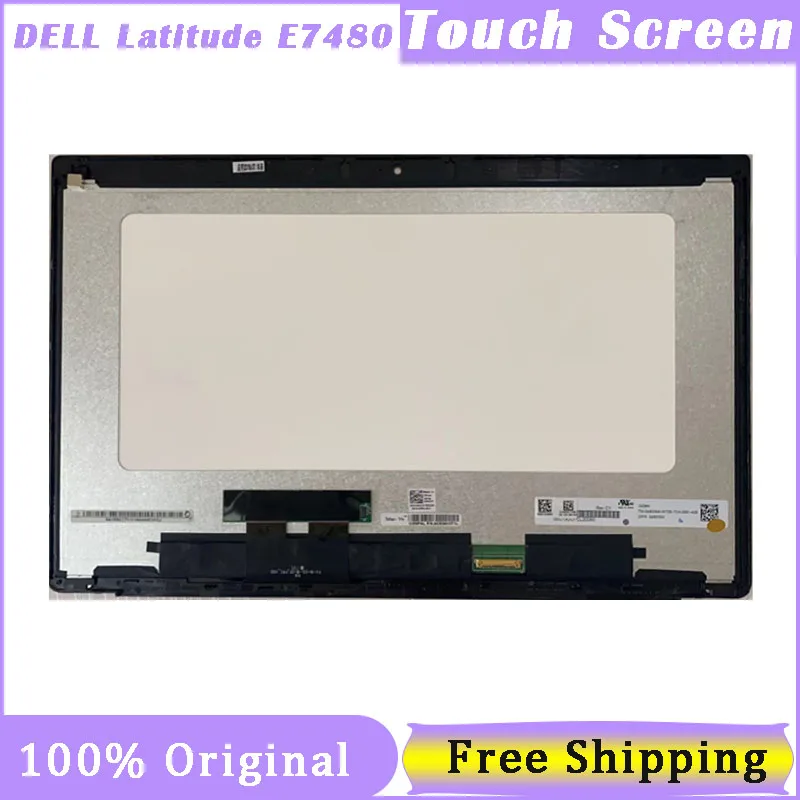 Laptop Touch Screen para Dell Latitude E7480 7480 Substituição Digitalizador Montagem Fhd 1920×1080 Wqhd 255×1440 14
