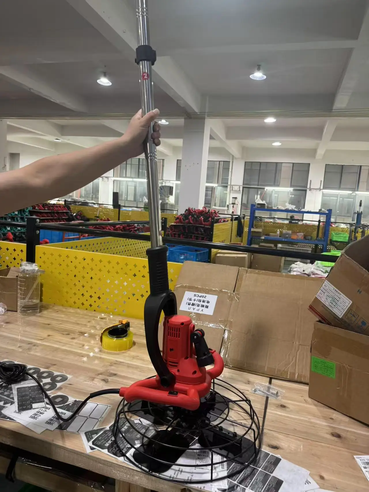 Portable Hand-Held Electric Automatic Plaster Smoothing Machine For Cement Wall Finishing And Rendering Work Trowel Machine
