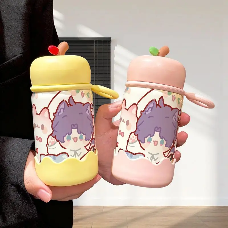 Auf Lager New Love and Deepspace 2025 Anime-Spiel Cos Rafayel Unisex 15 x 6,5 cm Druck Farbblockierender isolierter Wasserbecher Geschenk