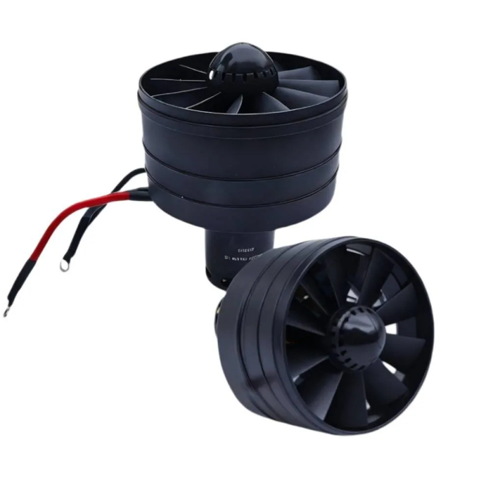 For Model Aircraft 64MM Ducted Permanent Magnet DC External-rotor Brushless Motor High-Power High-speed 2400KV/3300KV Fan Motor
