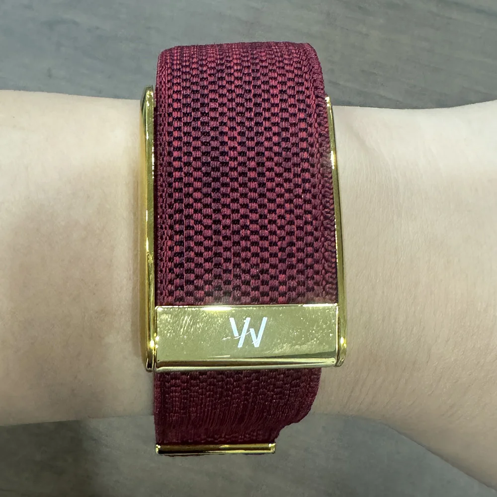For WHOOP 5.0 Compatible Pink Nylon Woven Band Elastic Sport Wrist Strap Lightweight Comfortable Replacement Fitness Accessories