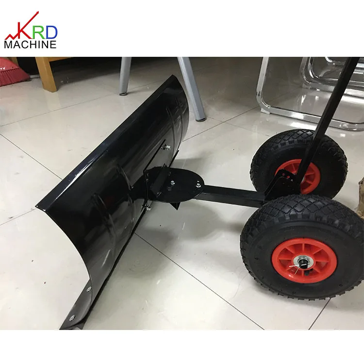 Pala da neve con ruote addensate Piccola macchina portatile per la pulizia della neve a spinta manuale Pala da neve per esterni ad alta efficienza