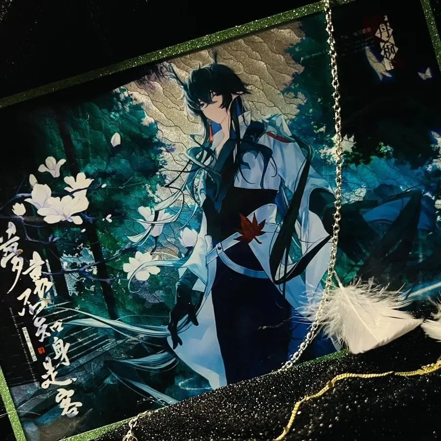 2 Pçs/lote Jogo Honkai: Star Rail Cartão Requintado E Broche DanHeng·lmbibitorLunae Terrae Pin Cosplay Emblema Roupas Decoração Presente