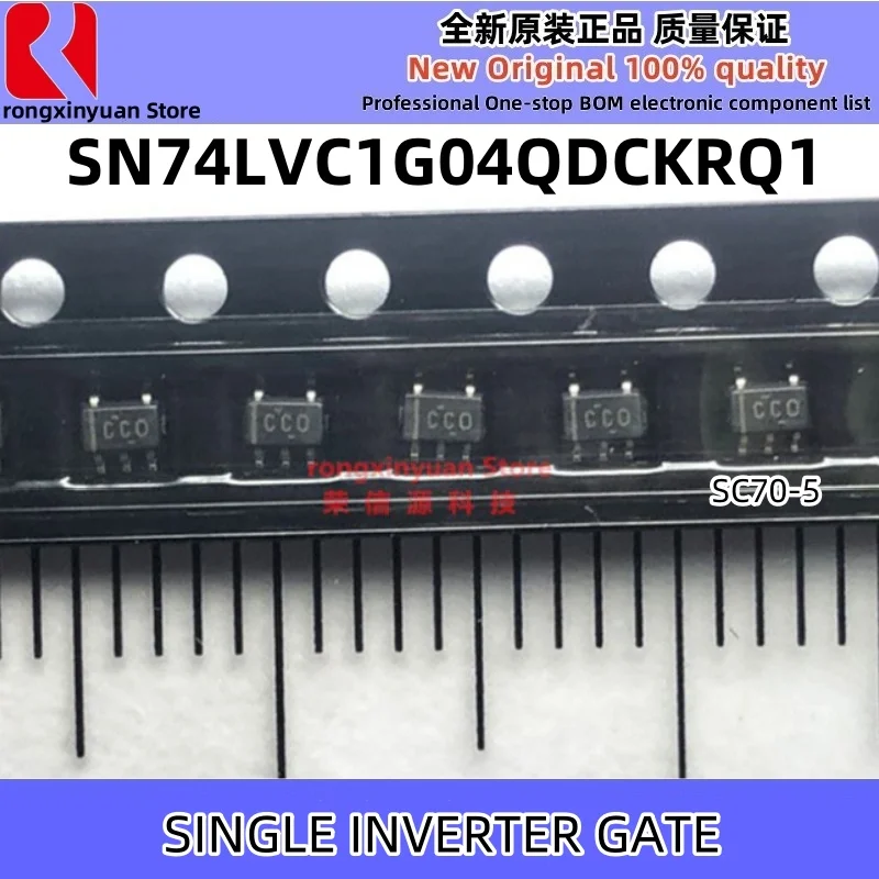 10Pcs SN74LVC1G04QDCKRQ1 Marking: CCO SC70-5 74LVC1G04 SN74LVC1G04QDCKR SN74LVC1G04  SINGLE INVERTER GATE 100% New original