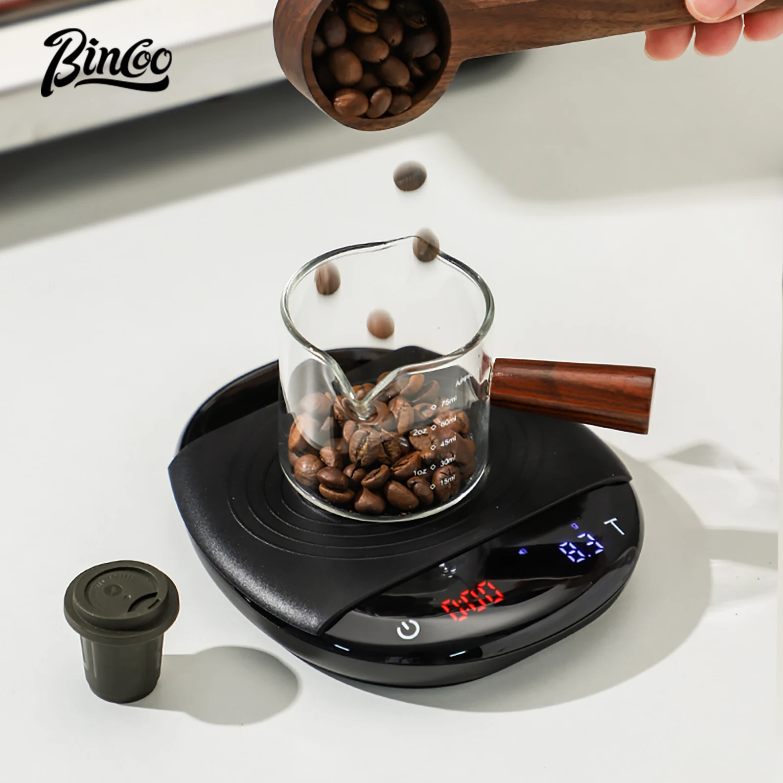 

Bincoo New Digital Kitchen Coffee Scale High Precision Cyclic Rechargeable Espresso Electronic Scale Home Barista Accessories