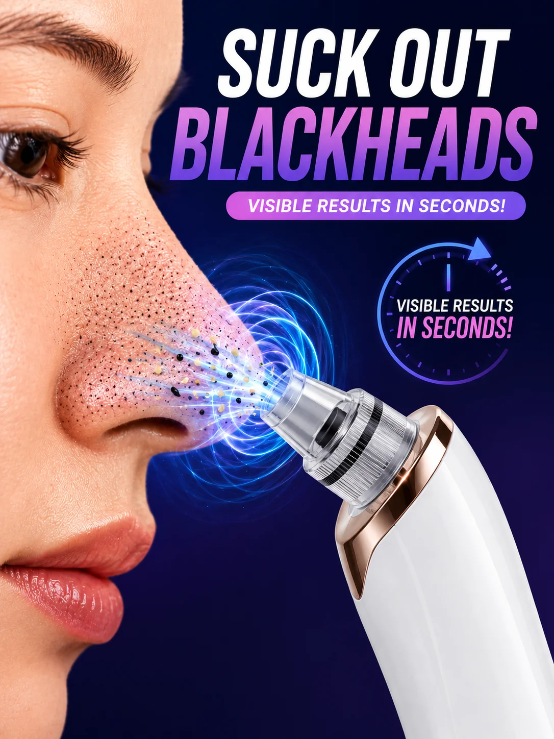 

2026 New Upgrade Generation-2, Electric Blackhead Remover Vacuum Cleaner Pore Cleaner Pimple Remover, Free shipping, High rating